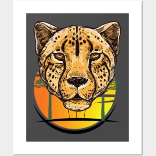 Africa Cheetah Posters and Art